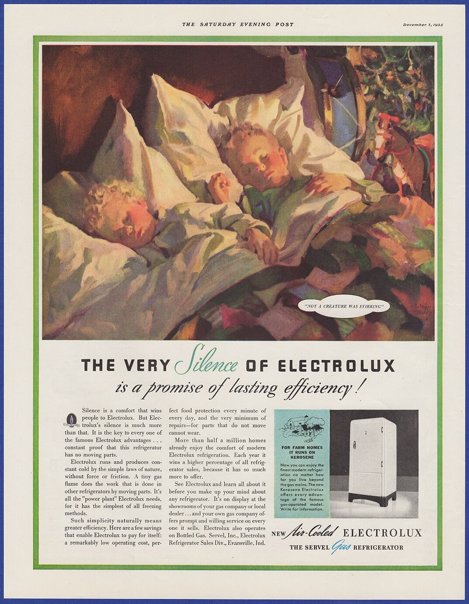 Vintage 1935 ELECTROLUX Servel Gas Refrigerator Kitchen Appliance 