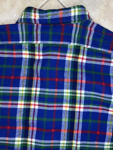 Polo Ralph Lauren Herren XL klassische Passform Flanellhemd blau kariert L/S $ 148 Neu mit Etikett - Bild 10 von 10