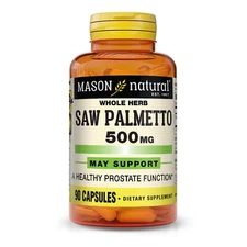 Mason Natural Saw Palmetto 500 mg Prostate May Relieve Urinary Frequency 90 Caps