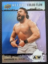 2022 AEW Andrade El Idolo Color Flow Blue/Purple /199 Upper Deck ALLURE #81325