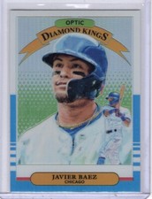2019 Donruss Optic Carolina Blue & White #22 Javier Baez Chicago Cubs