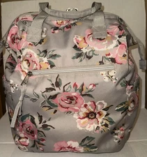 Baby Essential, Multi-Function Floral Diaper Backpack