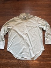 Ralph Lauren Men's Classic Fit Button Down Long Sleeve Shirt Green 17 34/35