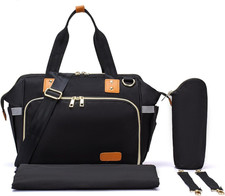 Baby Changing Bag,Large Nappy Bags for Mom and Dad,Stylish Travel Tote,Messenger