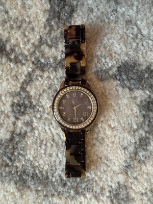 Anne Klein Ceramic Turtleshell Watch 