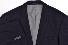 John Varvatos Soho Fit Solid Dark Navy Metal Button Blazer Jacket 40 R