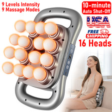 9 Modes Deep Tissue Muscle Massage Gun 16 Heads Massager Muscle Relax w/ LCD NEW