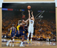 Fanatics Stephen Curry autograph signed 16x20 Photo vs Lebron James (Note)