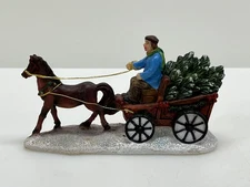 St. Nicholas Square “Horse with Wagon” Christmas Village Collection 2015