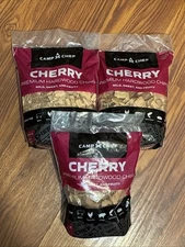 Premium Cherry Hardwood Chips for Smoking & Outdoor Grilling Lot Of 3