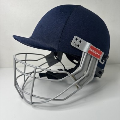 Grauer Nicholls Cricket Helm Kopfschutz Herren Elite Senior Größe 57-62cm Erwachsene
