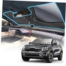  2025 Upgrade Windshield Sun Shade Umbrella, Foldable Car Sun L Black Sliver