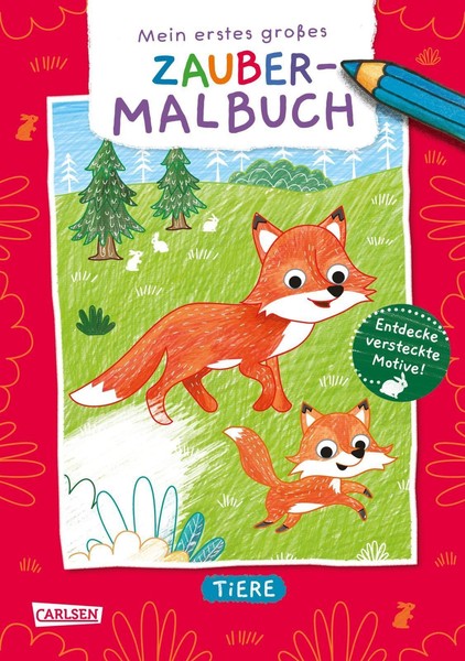 Ausmalbilder FüR Kita-Kinder: Mein Erstes GroßEs Zauber-Malbuch: Tiere, Car ...-image