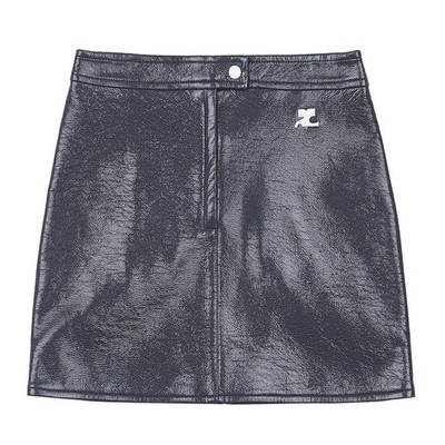 Courreges Damen Vinyl Re-Edition Minirock 223CJU001VY0014 9020 72908619