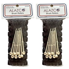 16 Pc Vintage Style Hair Roller Mini Small Brush Rollers Mesh Curlers Bristles 2