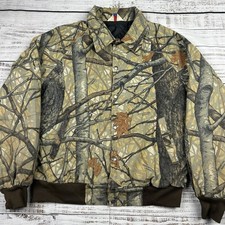 VTG West Ark USA Made Skyline Camo Apparition Bomber Snap Jacket Camouflage Sz L