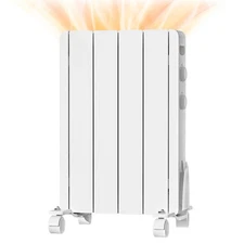 BREEZEHEAT AH002-800 800W Panel Heater - Electric Wall/Freestanding Aluminium