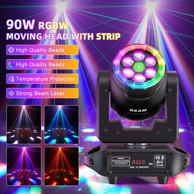 UKING 140W 6LED Laserstrahl Moving Head Bühnenlicht DMX Disco DJ Party Lichter
