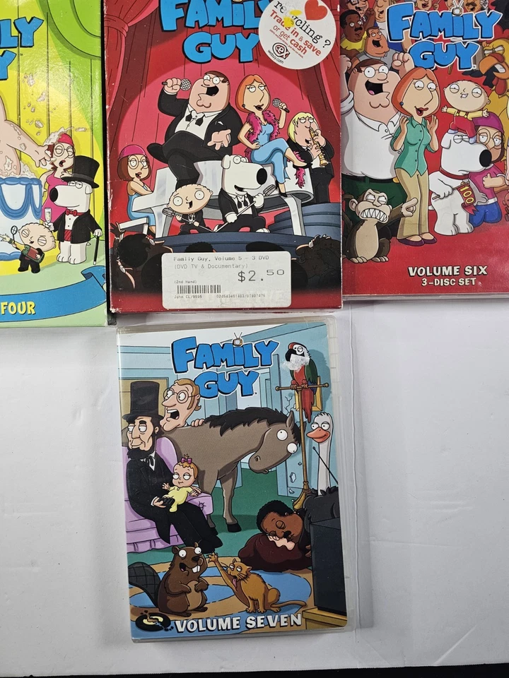 Family Guy DVD Lot Vol 1-7 1 2 3 4 5 6 7 Fox Animated Set Box Sets - Image 4 of 4