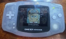 Gameboy AGB-001 Glacier Tested No Batteries/Games Included See Description+Pics