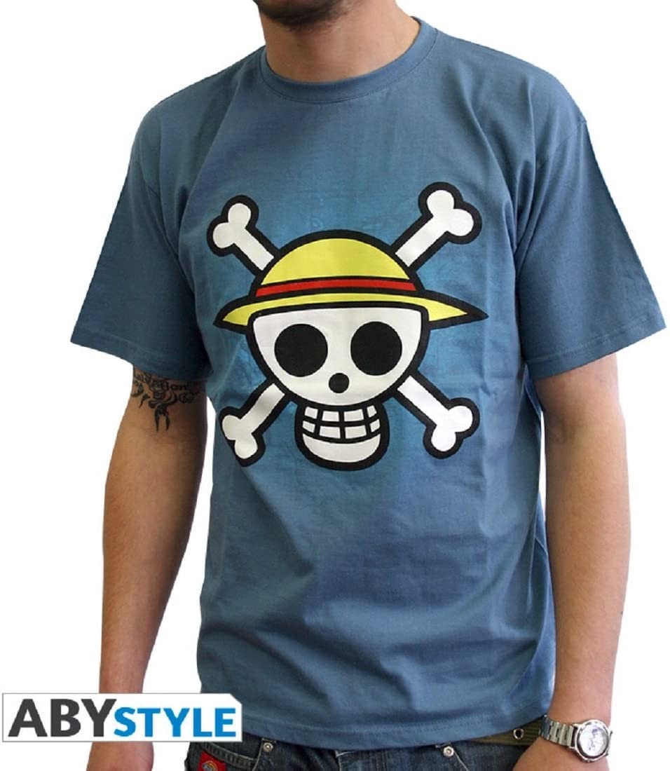 Camiseta One Piece Calavera Con Mapa Camiseta Para Fans Merchandising Anime S-L