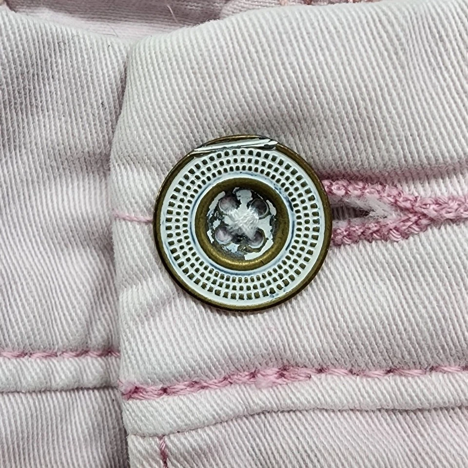 Pilcro Anthropologie Pants Womens 26 Pink Hyphen Fit Slim Straight Low Rise  - Изображение 3 из 4