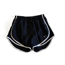 Pantalones Cortos para Correr Nike Dri-FIT Tempo Para Mujer Medianos Negros Blancos Forrados Gimnasio Atlético
