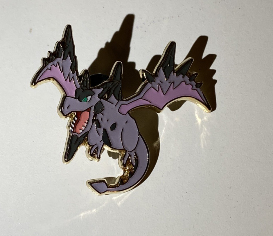 2015 Pokemon M Aerodactyl EX Metal Enamel Pin From Premium Collection Lapel