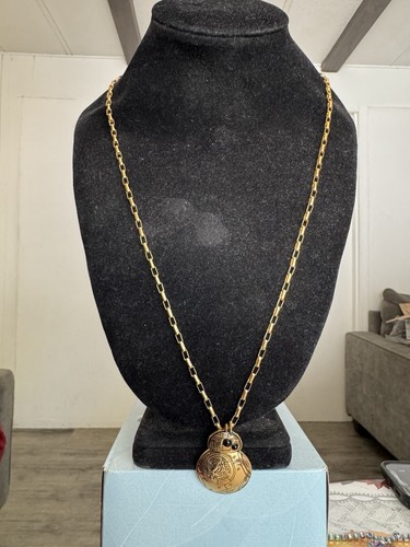 Han Cholo Star Wars BB-8 Gold TONE Box Chain & Pendant