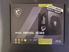 MSI MAG A850GL PCIE5 Netzteil, 850W, 80 Plus Gold, voll modular, ATX 3.0