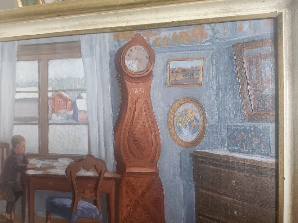 ÖL GEMÄLDE Winterzeit vom GUNNAR KLYS - Bild 2 von 4