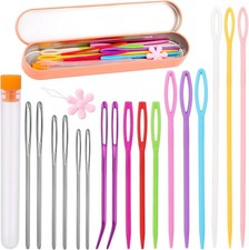 Yarn Needle Set, Bent Tapestry Needles, Plastic Large Eye Sewing 20 pcs