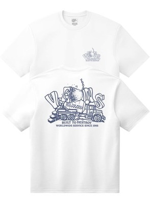  T-Shirt Shirt HERREN Vans Weiß Demolish SS Tee Baumwolle 