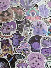 Lot Of Assorted Spooky Halloween Stickers, Approximately 40 Stickers