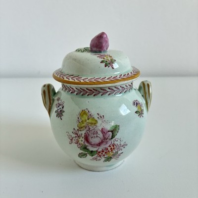 Vintage Adams Calyx Ware Zuckerdose mit Deckel - Chelsea Sprays 6888 - England