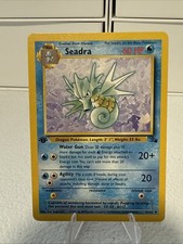 1995 seadra pokemon card Seadra 42/62 Fossil Regular for sale online