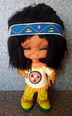 Beautiful Lenci Cloth Indian Doll Doll? vintage 40 cm doll
