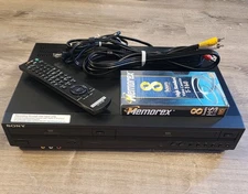 SONY SLV-D380P DVD VHS Combo Player Recorder VCR Remote AV Cables