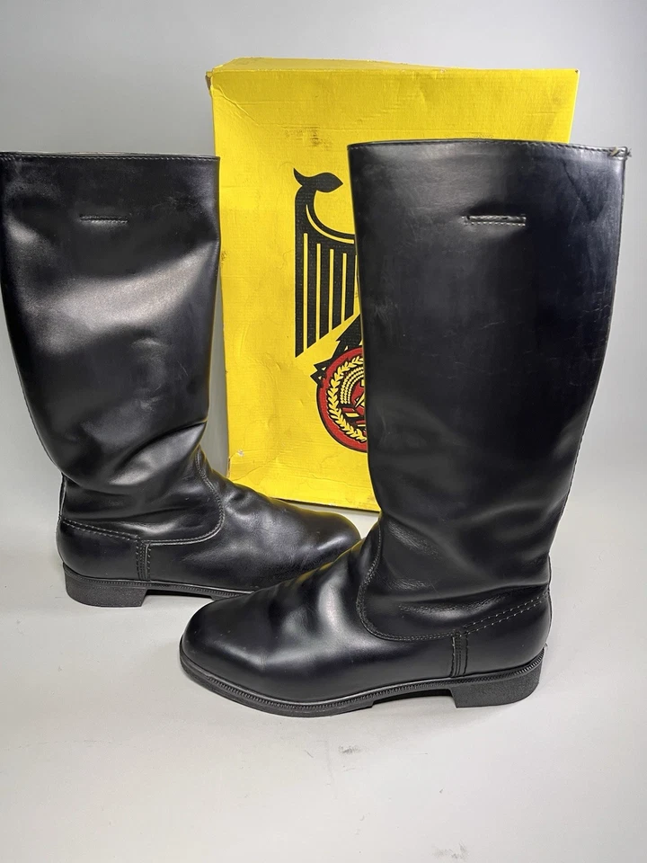 Vintage East German Germany Military Army Officer's Jack Boots 28 1/2 cm, US 10 - Image 3 of 4