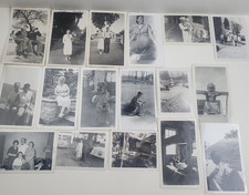 Lot Of 40 Vintage Black White Photographs Family Photos 1930s-1950s
