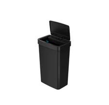 Mainstays Kitchen Automatic Trash Can, 13.2 Gallon Plastic Motion Sensor Garbage