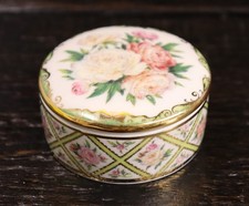 Ardleigh Elliott Porzellan Spieldose Mit Blumen durch das Jahr Pfingstrose RAR#Y