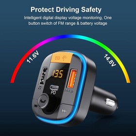 Multi-Function Bluetooth Car Adapter - LCD Display & Seamless Music Streaming