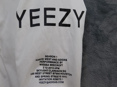 Adidas Yeezy Season 1 Jacket Mens Large Windbreaker Hooded Trefoil