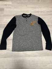 UNK Cleveland Cavaliers Henley NBA waffle Long Sleeve Thermal Embroider Small