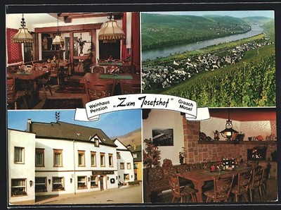 AK Graach/Moselle, wine house-pension Zum Josefshot, owner Hans Ehses-Ehleringer,  