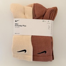 Nike Everyday Plus Cushioned Crew Training Socks 6-PACK Multi Color SX6897-904 L