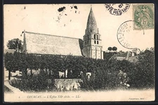 CPA Courcay, L´Eglise XIIe siècle 1907 