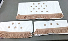 Avanti 3 Towel Set with Bath Towel, 2 Hand Towels  Gold Twist Fringe Tassels