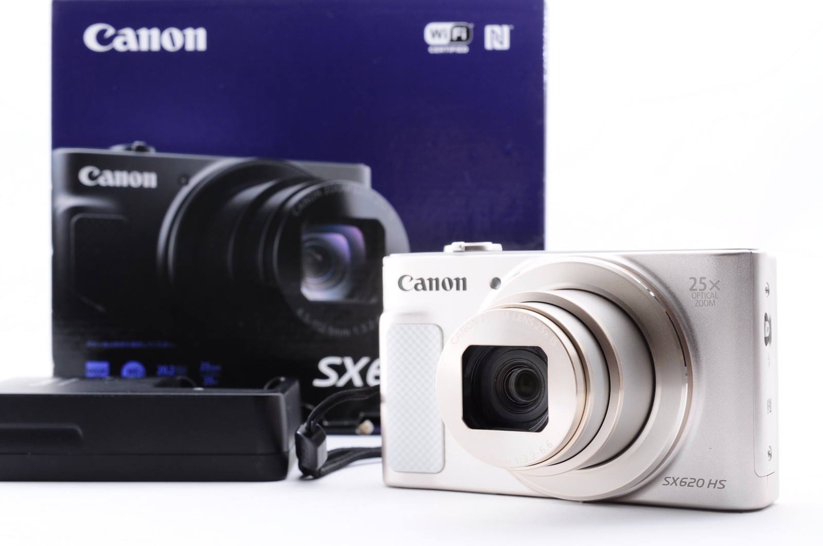 Canon PowerShot SX620 HS White Near Mint 20.2MP Digital Camera Z1026
